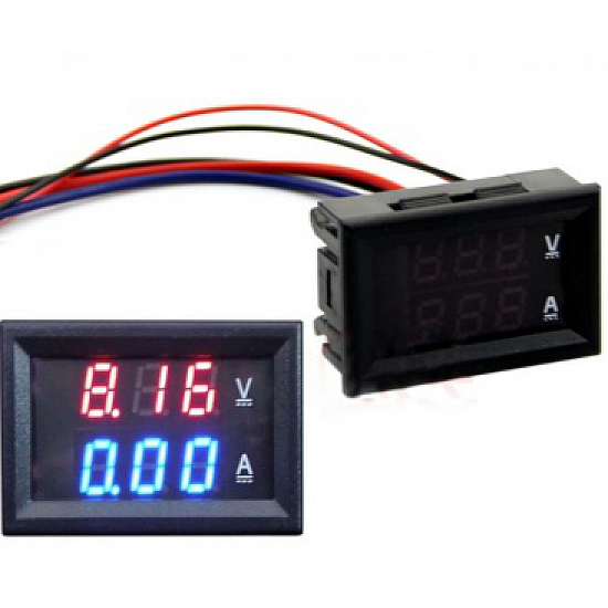 0.28inch LED Digital Voltmeter Ammeter DC 100V 50A Volt Ampere Meter with Shunt