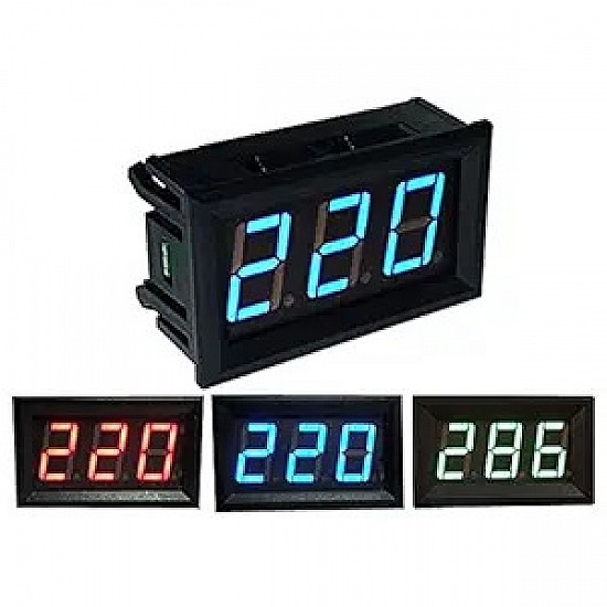 0.56" LED 2 Wires Digital Voltmeter Tester for AC 70-500V