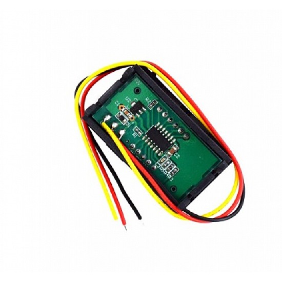 0.56inch 0-100V Three Wire LED Display Digital DC Voltmeter - Red