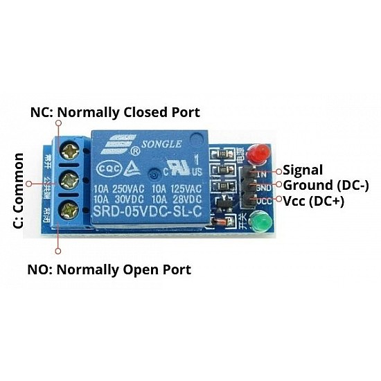 5V Single Channel RELAY MODULE - Sensor - Arduino