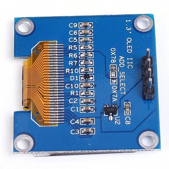 1.3 Inch I2C/IIC WHITE OLED Display Module 4pin