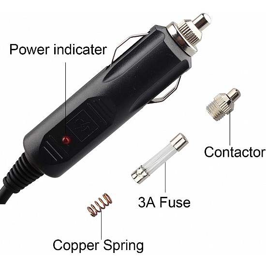 1.5M DC 12V Car Charger Power Adapter