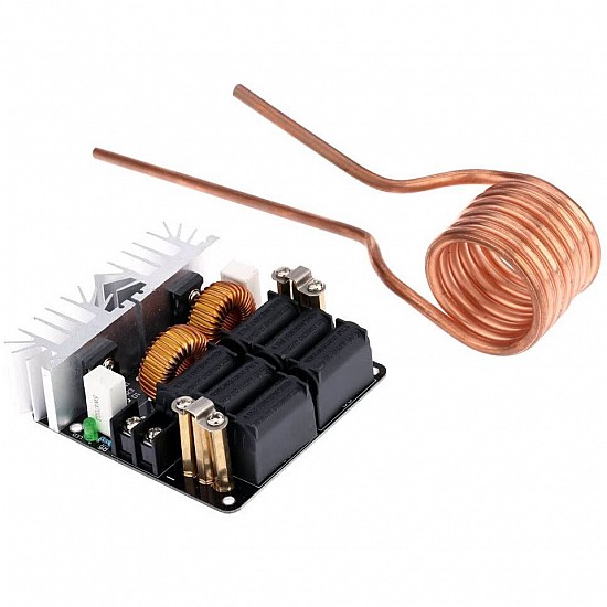 1000W 20A 12-48V ZVS High Frequency Induction Heater