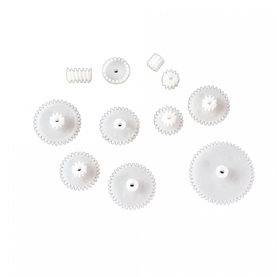 11 Types of Assorted Plastic Gears Kit