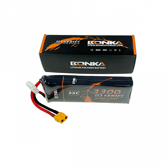 11.1v 3300mAh 35C 3S1P Bonka Lipo Battery - High Quality