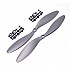 1147 (11X4.7) Glass Fiber Nylon Gray Propellers  1CW + 1CCW- 1pair