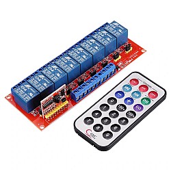 12V 8 Channel Infrared Remote Control Relay Module