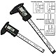 150mm/6Inch LCD Digital Electronic Carbon Fiber Vernier Caliper Gauge Micrometer 150mm/6Inch LCD Digital Electronic Carbon Fiber Vernier Caliper Gauge Micrometer
