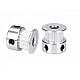 16 Tooth 6mm Bore GT2 Timing Aluminum Pulley for 6mm Belt