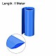 160mm 1-Meter PVC Heat Shrink Sleeve Blue for Lithium Cell Pack