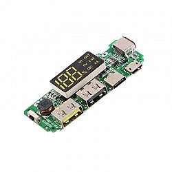 18650 5V 2.4A Lithium Battery Digital Display Charging Module with Dual USB Display Booster Module 