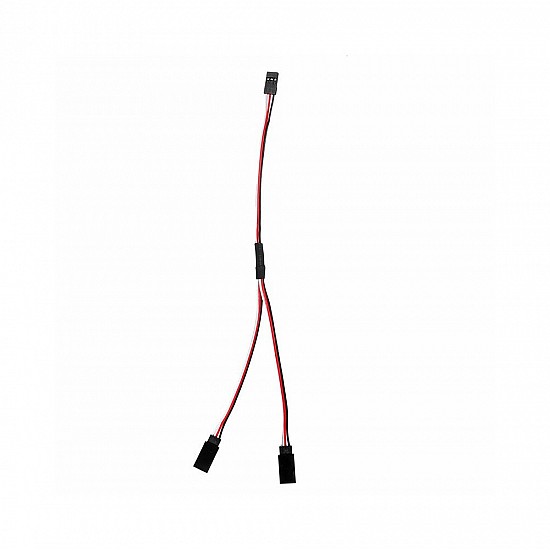 1JR Male To 2 Futaba Female Y Type Servo Extension Wire - 30cm