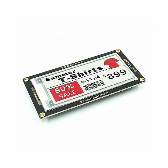 2.9 Inch Red E-Paper Flexible Ink Screen LCD Module