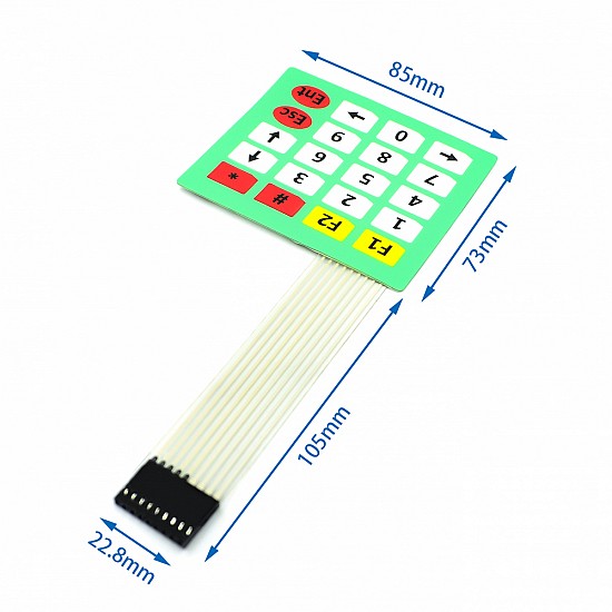 20 Keys 4x5 Matrix Membrane Switch Keypad