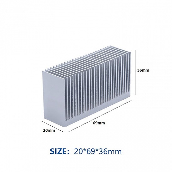 20x69x36mm Aluminum Heatsink