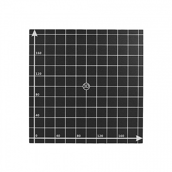 220X220mm Printing Platform With Grid Coordinates Sticker for Anet A8