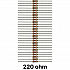 50 piece of 220 ohm Resistor