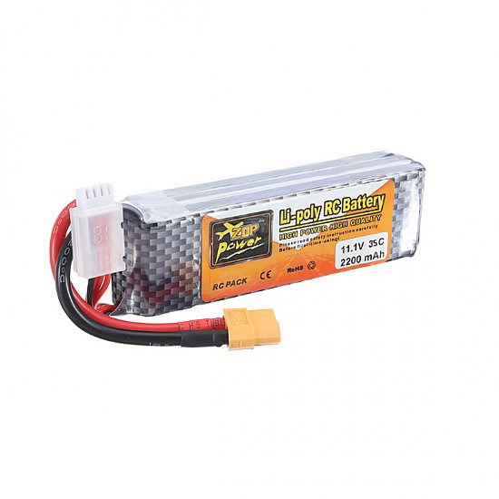 2200mah 11.1v 35C 3S Zop Power Lipo Battery 2200mah 11.1v 35C 3S Zop Power Lipo Battery