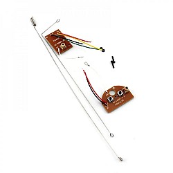 2CH RC Remote Control 27MHz Circuit PCB Transmitter and Receiver Board with Antenna Set