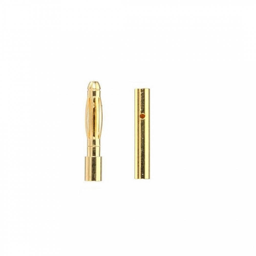 Trinity 5mm Pure Copper Gold Plated Bullet Connectors (2pc) REV2204