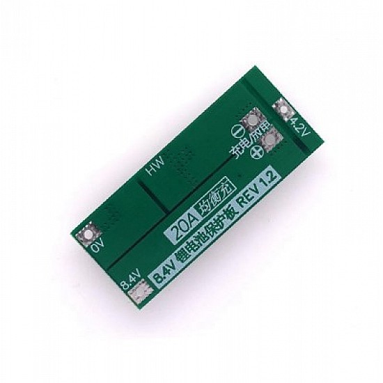 2S 7.4V 8.4V 20A 18650 Lithium Battery Protection Board with Balanced Version