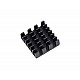 3 in 1 Black Aluminum Heatsink for Raspberry Pi 3/4 3 in 1 Black Aluminum Heatsink for Raspberry Pi 3/4