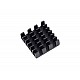 3 in 1 Black Aluminum Heatsink for Raspberry Pi 3/4