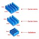 3 in 1 Blue Aluminum Heatsink for Raspberry Pi 3/4