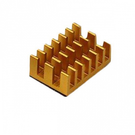 3 in 1 Golden Aluminum Heatsink for Raspberry Pi 3/4