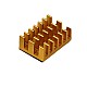 3 in 1 Golden Aluminum Heatsink for Raspberry Pi 3/4