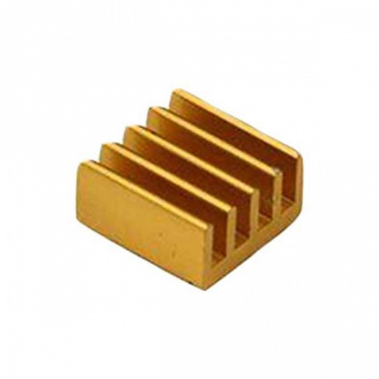 3 in 1 Golden Aluminum Heatsink for Raspberry Pi 3/4