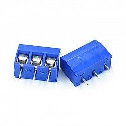 3 Pin 5.08mm Pitch Plug-in Screw Terminal Block Connector - Blue