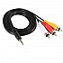 3.5mm Male Plug to 3 RCA Male Audio Video Cable