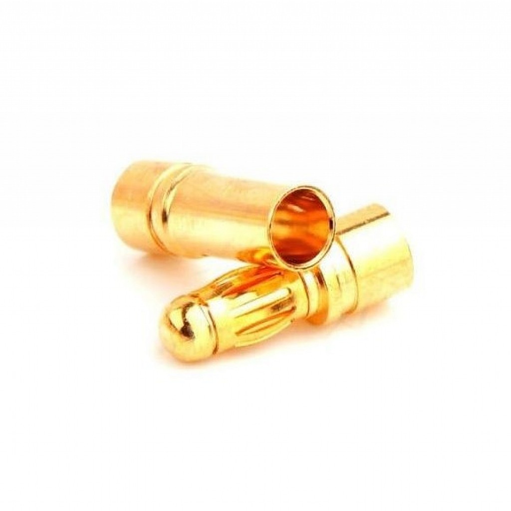 Part & Accessories 20 Pcs 3mm Gold Plated Bullet Banana Connector Plug for ESC Motor RC Quadcopter Battery multicopter Color: Female x 20