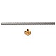 300mm Trapezoidal Lead Screw 8mm Thread 2mm Pitch Lead Screw with Copper Nut