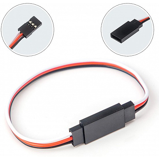 30cm JR Male to Futaba Female Servo Extension Cable