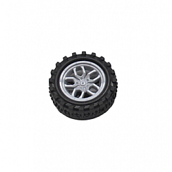31x2mm Plastic Wheel Toy Car DIY Accessories - Grey