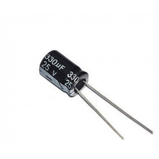 330uF 25V Electrolytic Capacitor