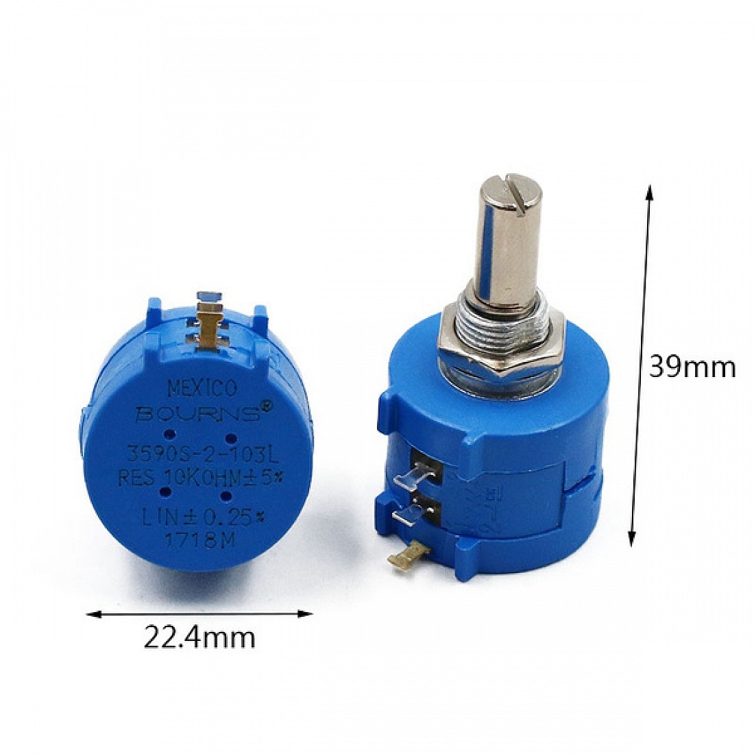 3590S2103L 10K Ohm Precision Multiturn Potentiometer