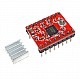 3D Printer Controller RAMPS 1.4 + Arduino Mega2560 with Cable + 5Pcs A4988 Driver with Heat Sink Kit