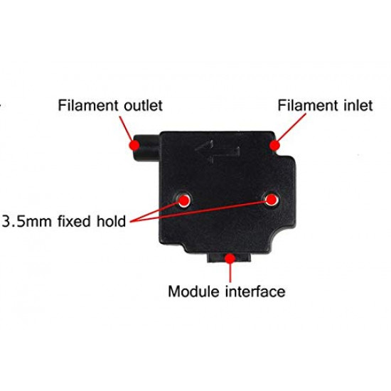 3D Printer FES V1.0 Filament Detection Sensor for 1.75mm Filament 3D Printer FES V1.0 Filament Detection Sensor for 1.75mm Filament