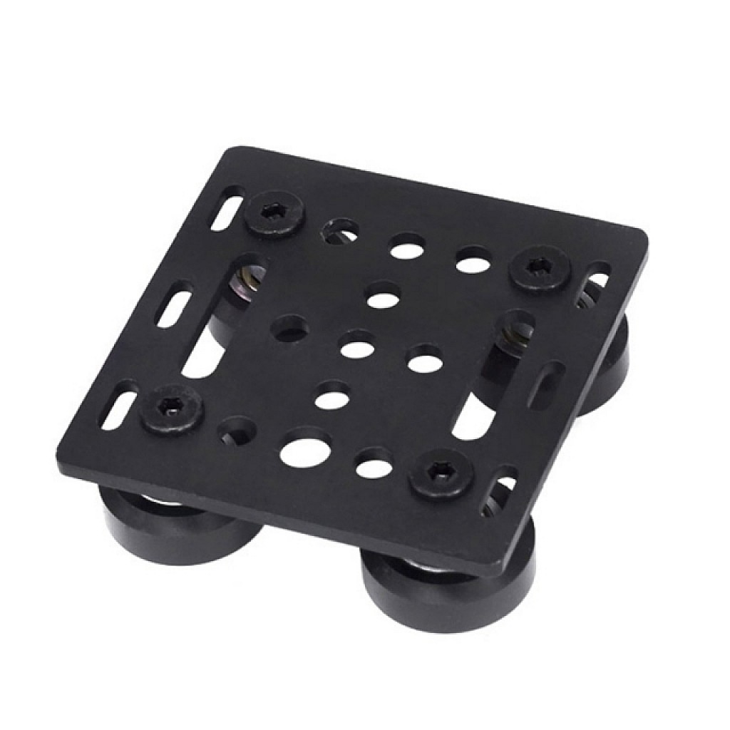V-Slot Gantry Plate Kit For 3D Printer - Aluminum Alloy With 4 Pulleys, Wheels, Screws & Nuts - View #5