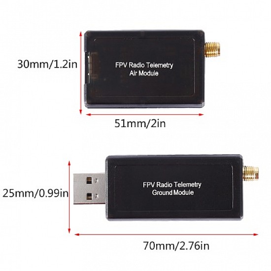 3DR Radio Telemetry 433MHz 500mW for APM and PIXHAWK