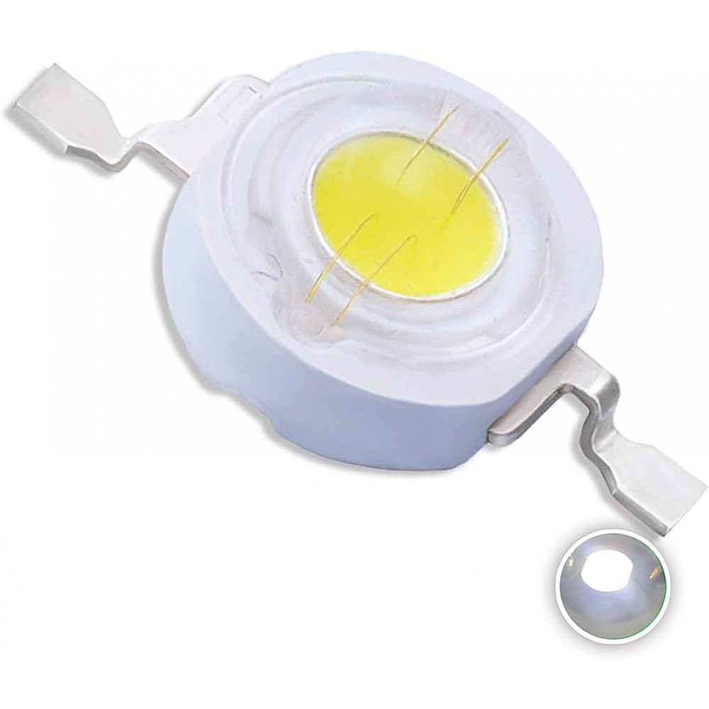 10pcs 3W Amber High Power LED Beads – 590-595nm For DIY Projects