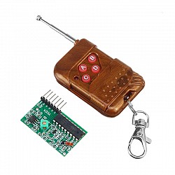  4 Channel Wireless Four Button RF Remote Control Transceiver Module (Mode: Non-Locking)