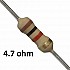 4.7 (4R7) ohm Resistor