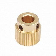 40 Teeth Brass Extrusion Wheel for 3D Printers