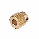 40 Teeth Brass Extrusion Wheel for 3D Printers