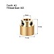 40 Teeth Brass Extrusion Wheel for 3D Printers