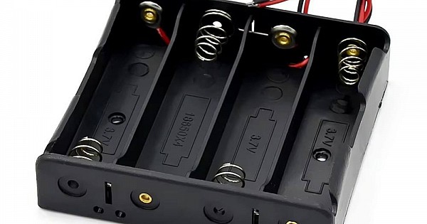 Buy 4-Slot 18650 Battery Holder Case with Wire Leads Online